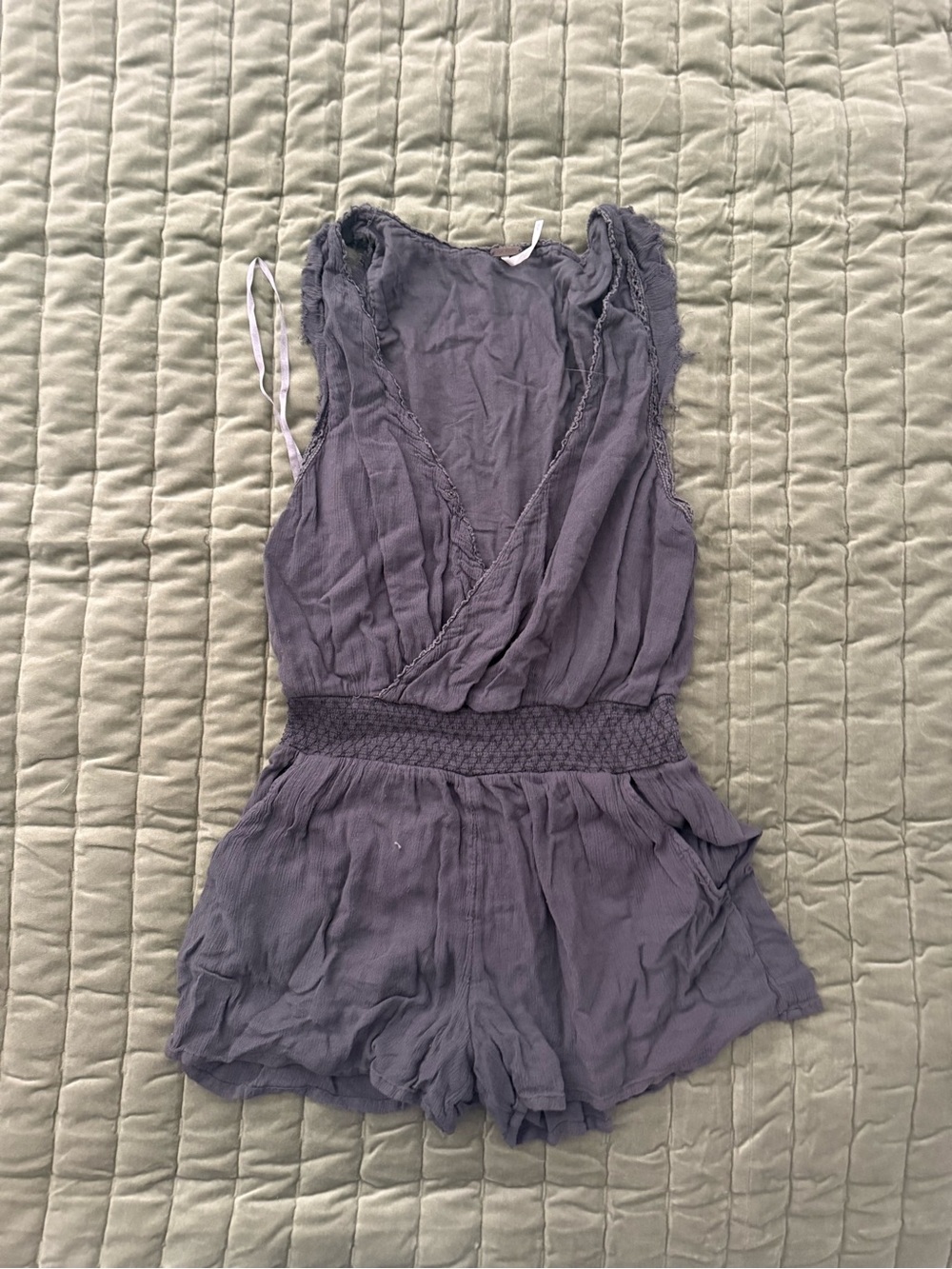 Women's Gray Sleeveless Romper - Brand